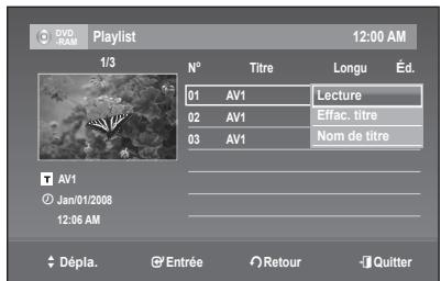 SAMSUNG DVD-R170 - Lecture de titres dans la Liste de Lecture - 2