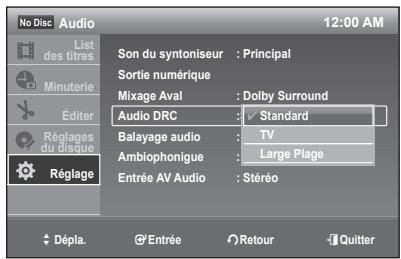 SAMSUNG DVD-R170 - Audio DRC (Contrôle de gamme dynamique) (DVD uniquement) - 1