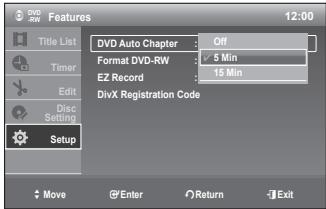 SAMSUNG DVD-R170 - SETTING UP THE FEATURES - 2