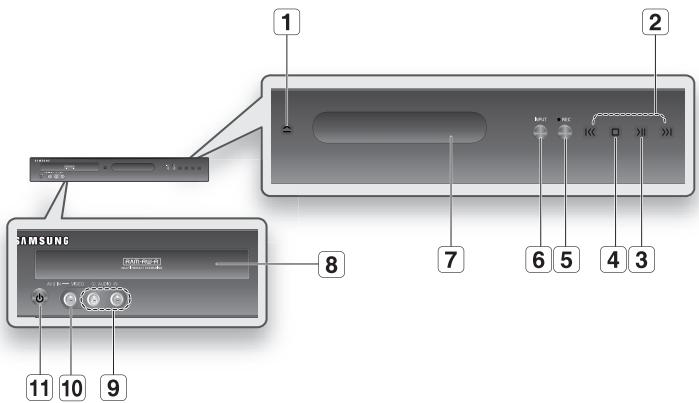 SAMSUNG DVD-R170 - Front Panel - 1