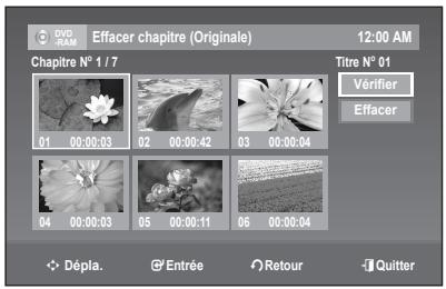 SAMSUNG DVD-R170 - Supprimer un titre (Effac.titre) - 9