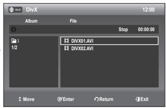 SAMSUNG DVD-R170 - PLAYING A DivX DISC - 2