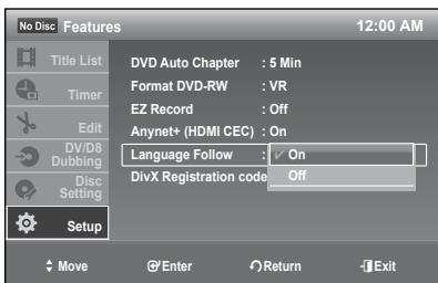 SAMSUNG DVD-R174 - Language Follow - 1