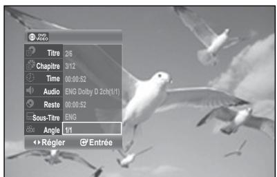 SAMSUNG DVD-R174 - Changement de l'angle deamera - 2