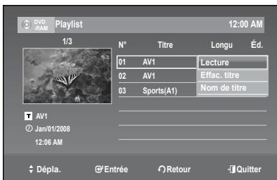 SAMSUNG DVD-R174 - Lecture de titres dans la Liste de Lecture - 4