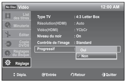 SAMSUNG DVD-R174 - Balayage progressif - 2