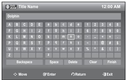 SAMSUNG DVD-R174 - Changing the Name of a Playlist - 4