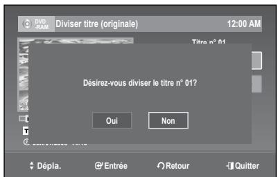 SAMSUNG DVD-R174 - Diviser un titre en deux parties (Diviser titre) - 5