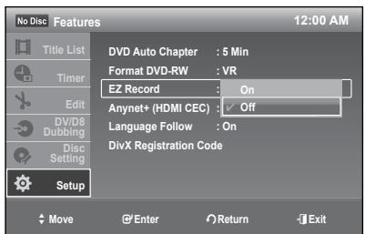 SAMSUNG DVD-R174 - EZ Record - 5