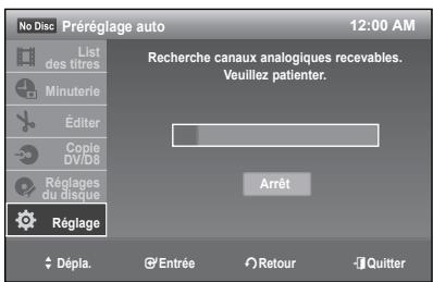 SAMSUNG DVD-R174 - Prérglage auto - 2