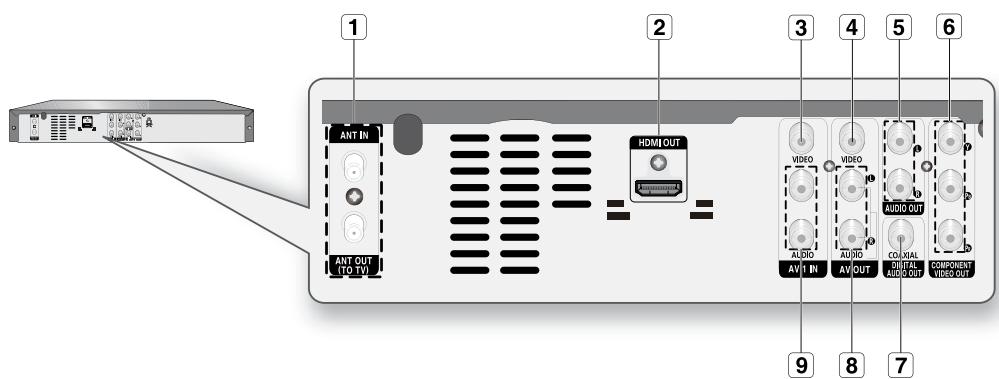 SAMSUNG DVD-R174 - Rear Panel - 1