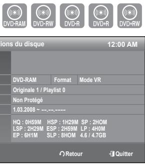 SAMSUNG DVD-R174 - Information du disque - 1