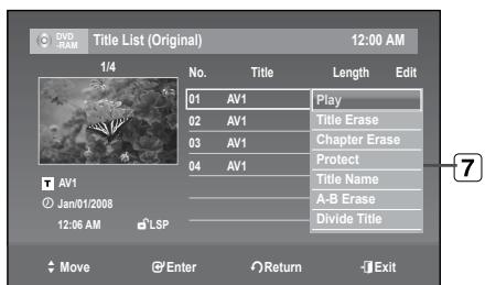 SAMSUNG DVD-R174 - PLAYING THE TITLE LIST - 3