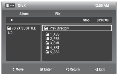 SAMSUNG DVD-R174 - PLAYING A DivX DISC - 2