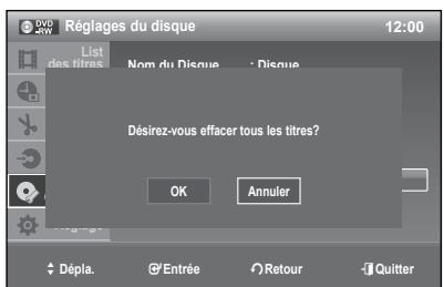SAMSUNG DVD-R174 - Effacer tous les titres - 2