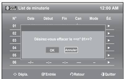 SAMSUNG DVD-R174 - EFFACEMENT LISTE DE MINUTERIE - 6