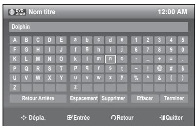 SAMSUNG DVD-R174 - Pour modifier le nom d'une liste de lecture - 4