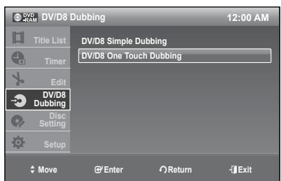 SAMSUNG DVD-R174 - DV/D8 One Touch Dubbing - 1