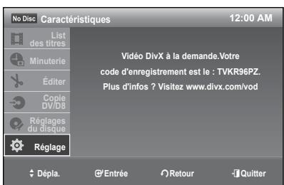 SAMSUNG DVD-R174 - Code d'enregistrement DivX - 1
