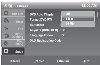 SAMSUNG DVD-R174 - DVD Auto Chapter - 7