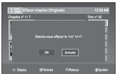 SAMSUNG DVD-R174 - Pour effacer un chapitre (Effac. Chap.) - 3