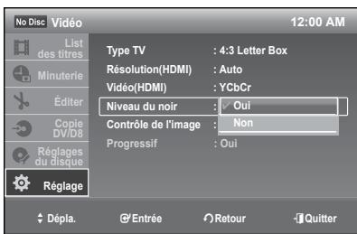 SAMSUNG DVD-R174 - Niveau du noir - 1