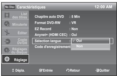 SAMSUNG DVD-R174 - Sélection lingué - 1