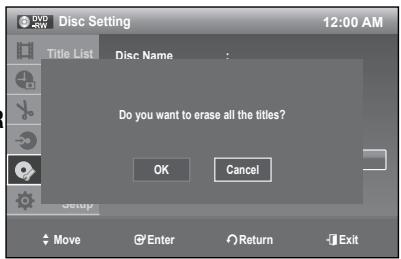 SAMSUNG DVD-R174 - Erase All Titles - 5