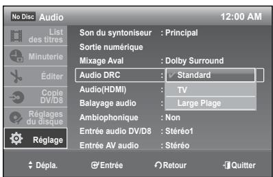 SAMSUNG DVD-R174 - Audio DRC (Contrôle de gamme dynamique) (DVD uniquement) - 1