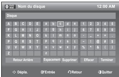 SAMSUNG DVD-R174 - Modification du Nom du Disque - 7