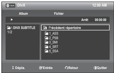 SAMSUNG DVD-R174 - LECTURE D'UN FICHIER DivX - 2