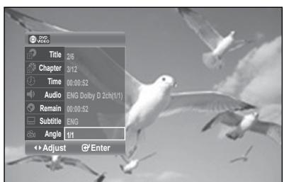 SAMSUNG DVD-R174 - Changing the Camera Angle - 3