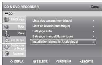 SAMSUNG DVD-SH895 - Installation manuelle (analogue) - 1