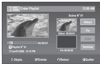 SAMSUNG DVD-VR375 - Création d'uneliste de Lecture - 4