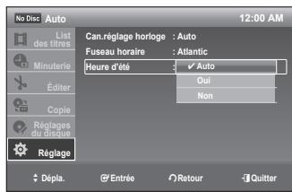 SAMSUNG DVD-VR375 - Heure d'eté : - 5