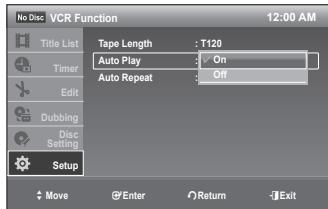 SAMSUNG DVD-VR375 - Auto Play - 1