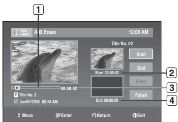 SAMSUNG DVD-VR375 - A-B Erase Screen Elements - 1