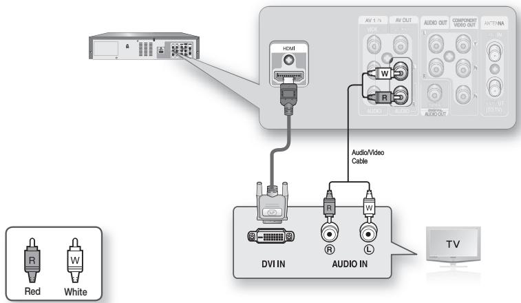 SAMSUNG DVD-VR375 - Connecting to a TV with an HDMI Jack - 2