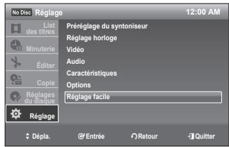SAMSUNG DVD-VR375 - RéGLAGE FACILE - 1