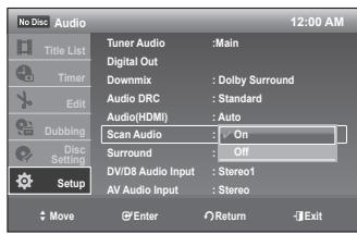 SAMSUNG DVD-VR375 - Scan Audio (DVDs only) - 2