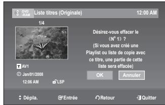 SAMSUNG DVD-VR375 - Verrouillage d'un titre par mesure de protection - 13