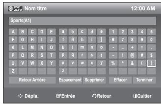 SAMSUNG DVD-VR375 - Pour modifier le nom d'un titre (Nom de titre) - 6
