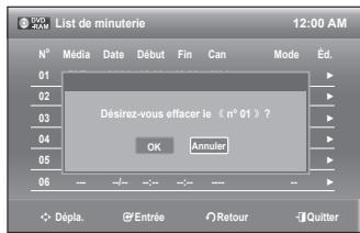 SAMSUNG DVD-VR375 - EFFACEMENT LISTE DE MINUTERIE - 7
