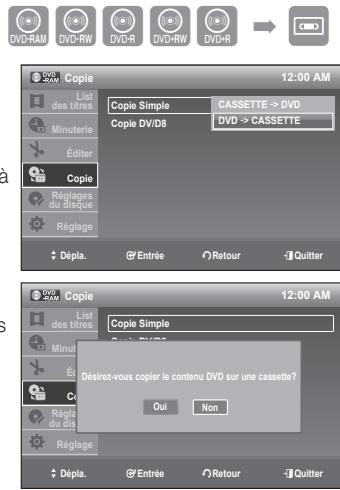 SAMSUNG DVD-VR375 - Copie du DVD vers la VIDEO - 1