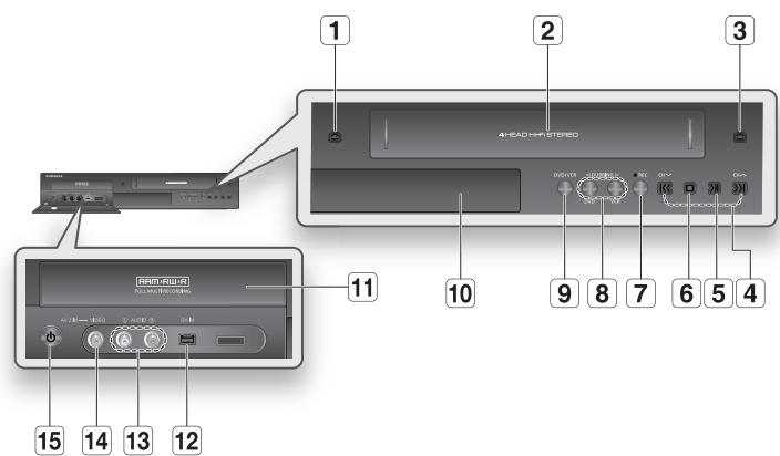 SAMSUNG DVD-VR375 - Panneau avant - 1