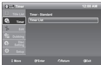 SAMSUNG DVD-VR375 - EDITING THE TIMER LIST - 7