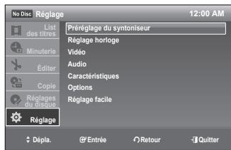 SAMSUNG DVD-VR375 - Réglage des chaînes - 1