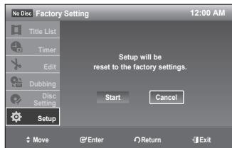 SAMSUNG DVD-VR375 - Factory Setting - 2