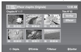 SAMSUNG DVD-VR375 - Pour effacer un chapitre (Effac. Chap.) - 4