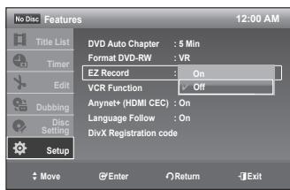 SAMSUNG DVD-VR375 - EZ Record - 5